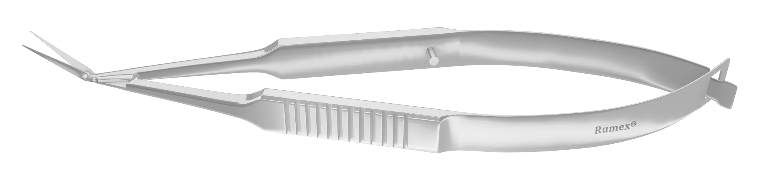032R 11-0581S Gills-Vannas Capsulotomy Scissors, Angled, Sharp Tips, 10.00 mm Blades, Flat Handle, Length 84 mm, Stainless Steel