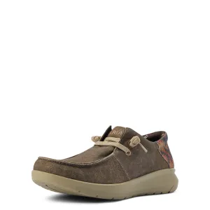 10040445 Ariat Men's Hilo Lace Dark Tan Rust/ Aztec Print