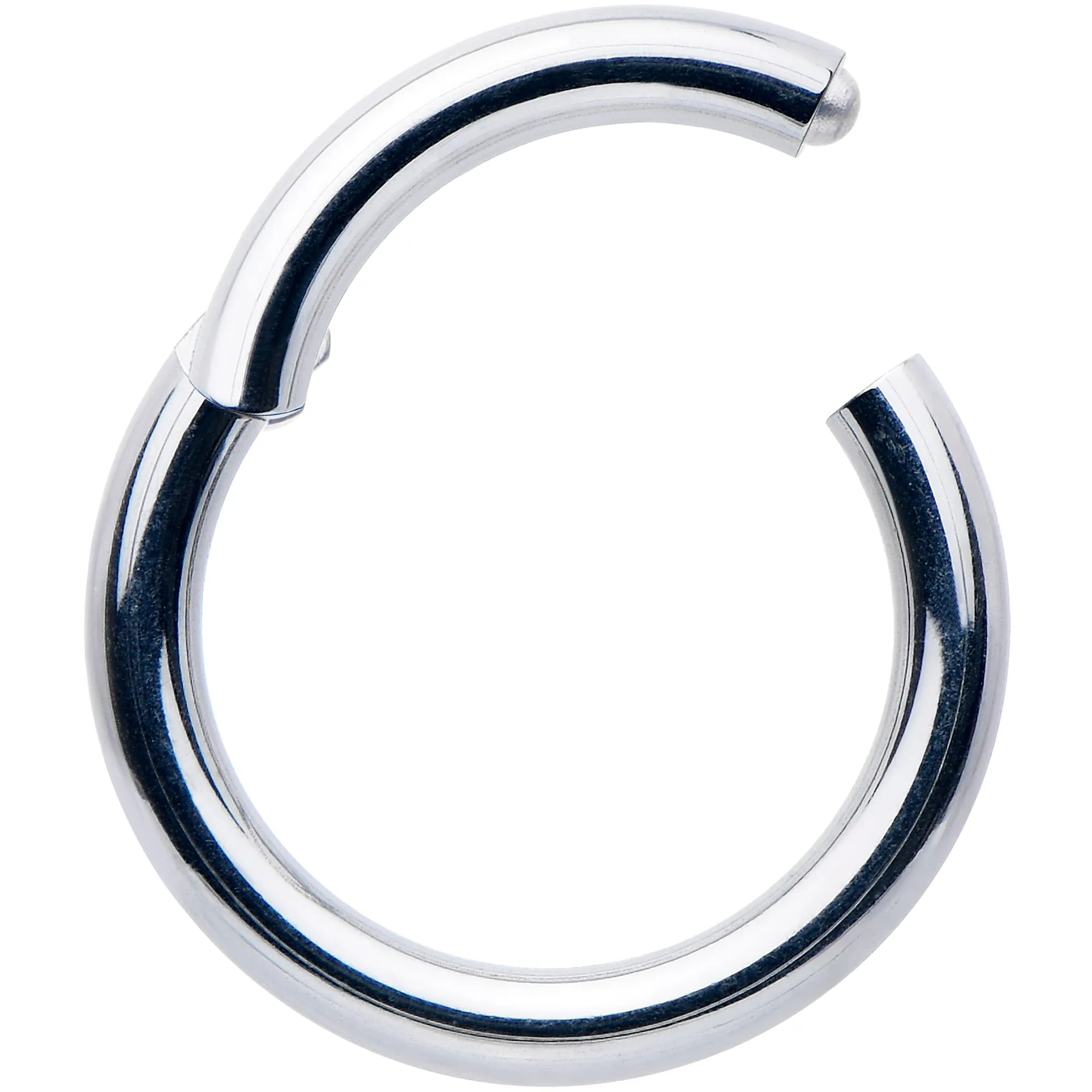 14 Gauge 9mm 316L Surgical Steel Precision Hinged Segment Hoop