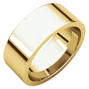 14k Yellow Gold 8mm Flat Comfort Fit Band, Size 12.5