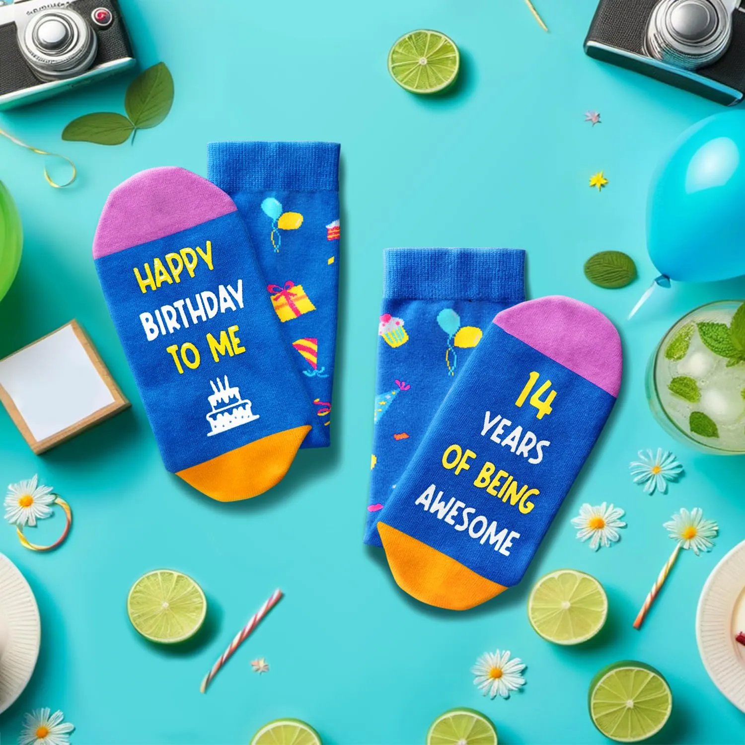 14th Birthday Gift Ideas Socks - 14th Birthday Presents Socks for 14 Year Old Boys Girls, Gift Ideas for 14 Year Old Teens