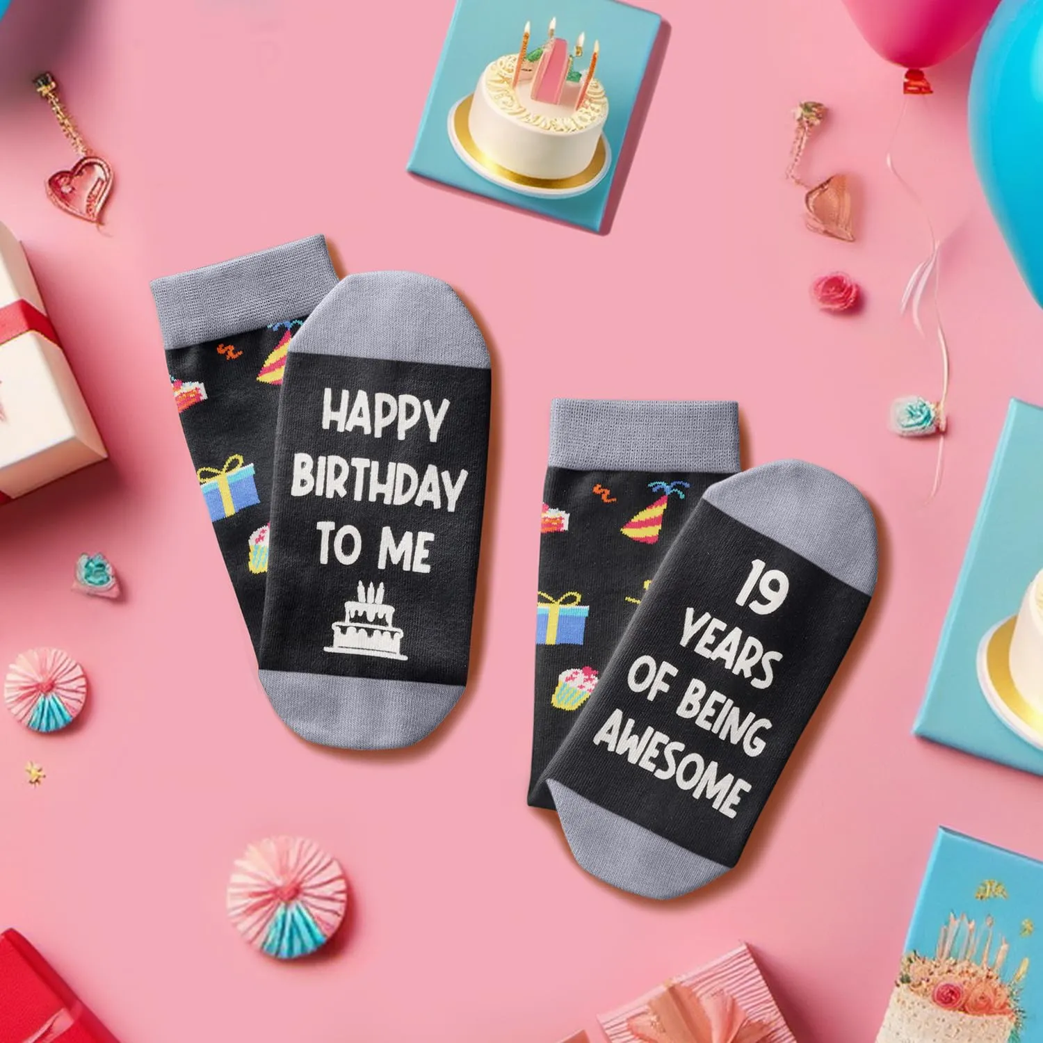 19th Birthday Gifts Ideas for Boys - Socks for 18 Year Old Male Female, Birthday Gifts for Girls Boys