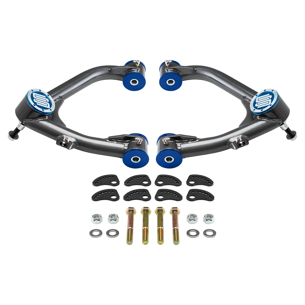 2007-2018 GMC Sierra 1500 Uni-Ball Upper Control Arms with Camber/Caster Adjusting & Lockout Kit 2WD 4WD