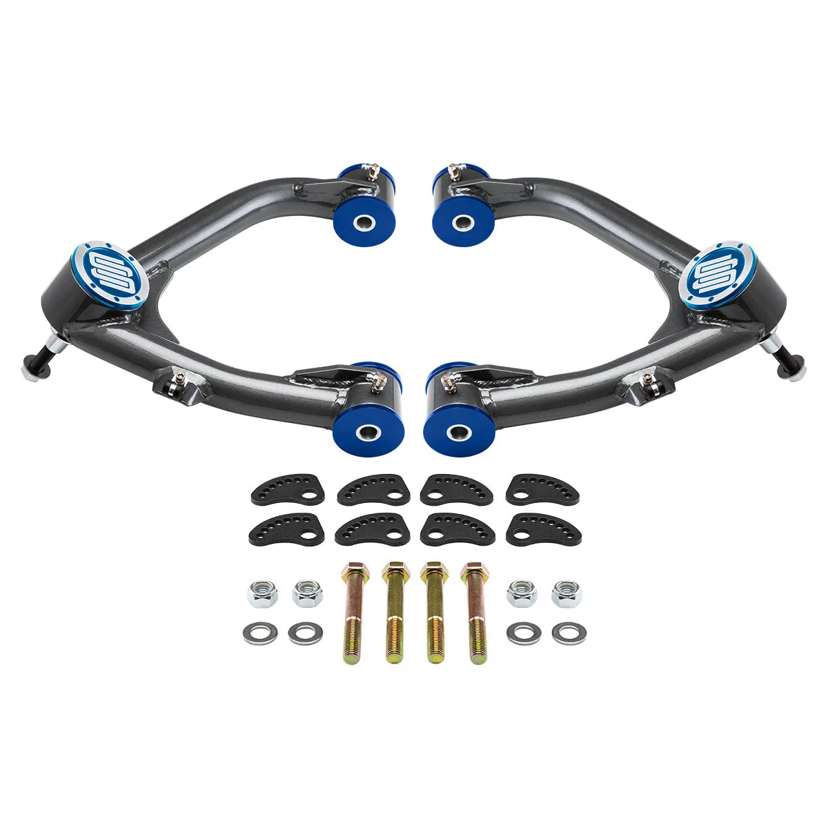 2007-2020 GMC Yukon 1500 Uni-Ball Upper Control Arms with Camber/Caster Adjusting & Lockout Kit 2WD 4WD