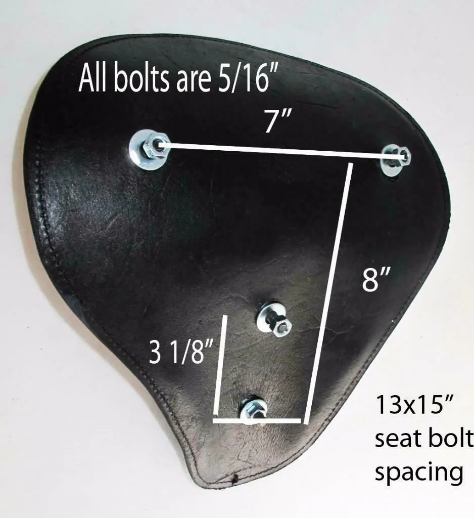 2018-2025 Harley Softail Ant Brn Dis Tuck Roll Leather Spring Seat Mounting Kit