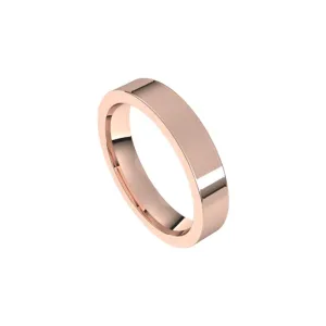 4 mm wide Flat Top Comfort Fit Men's Wedding Band