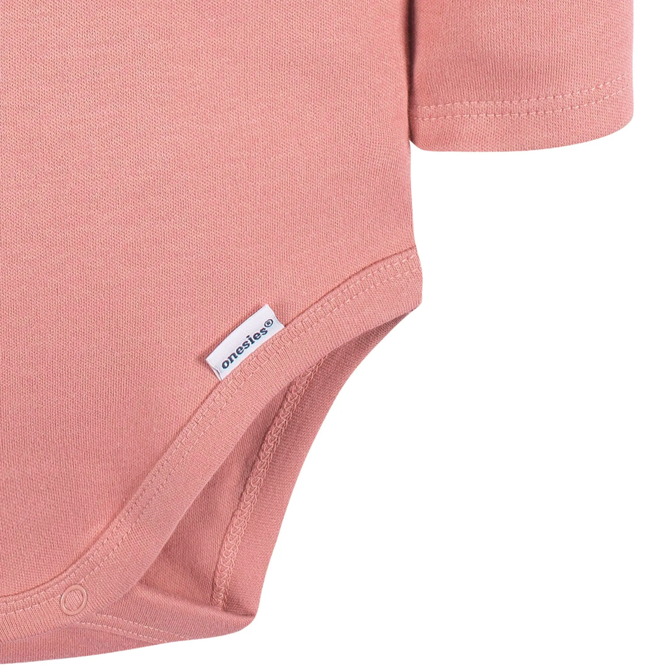 5-Pack Baby Mauve Pink Premium Long Sleeve Onesies® Bodysuits