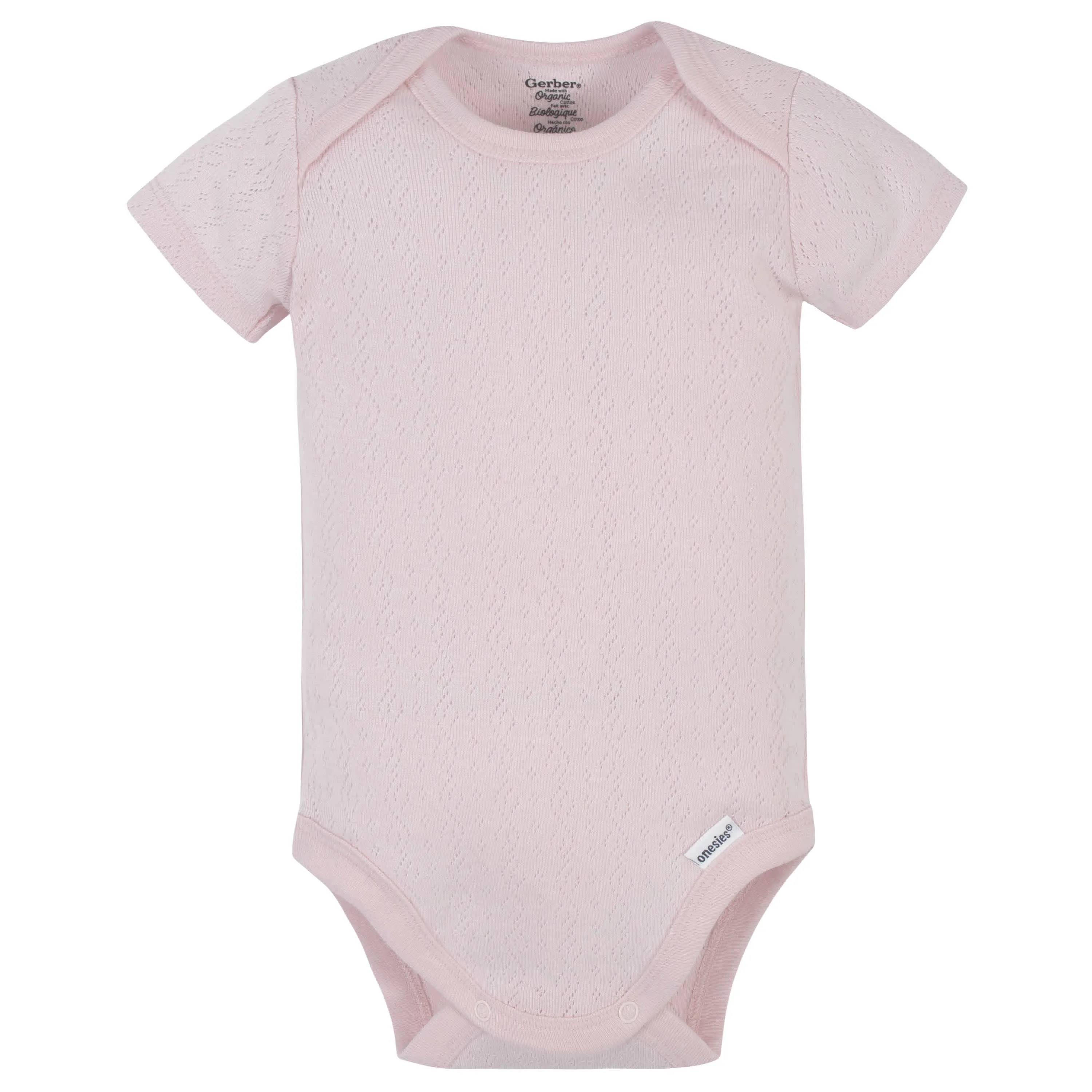 5-Pack Organic Baby Girls Floral Short Sleeve Onesies® Bodysuits