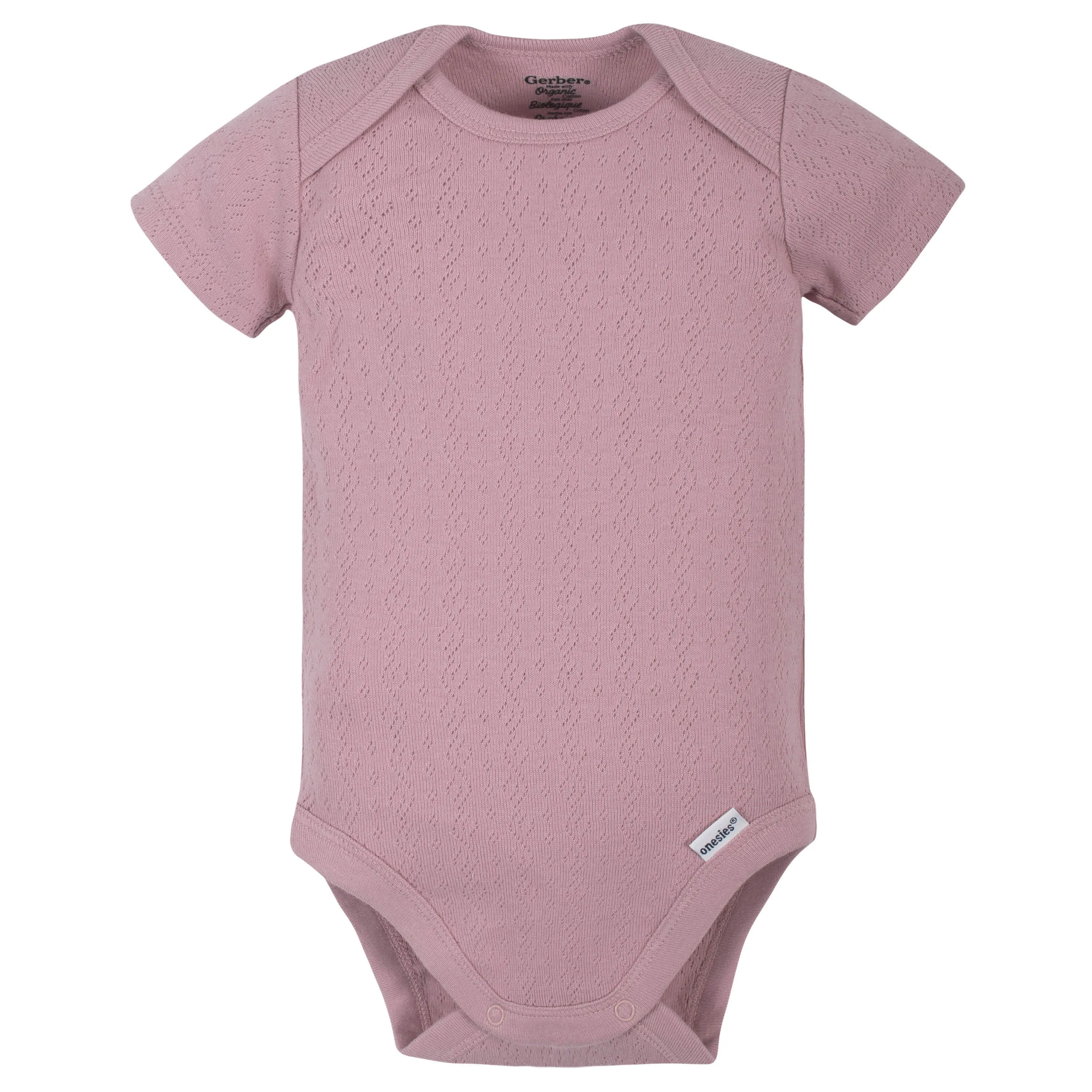 5-Pack Organic Baby Girls Floral Short Sleeve Onesies® Bodysuits