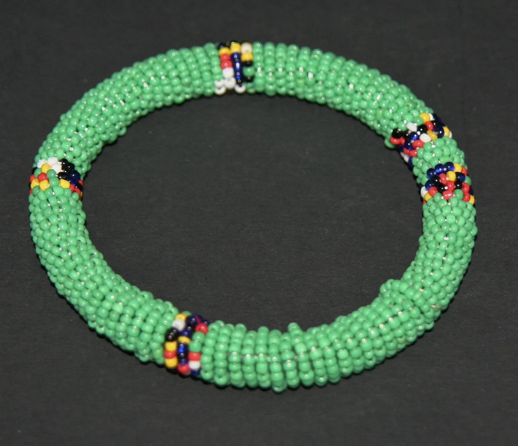 African Maasai Tribal Bead Bangle Multiple Colors Kenya