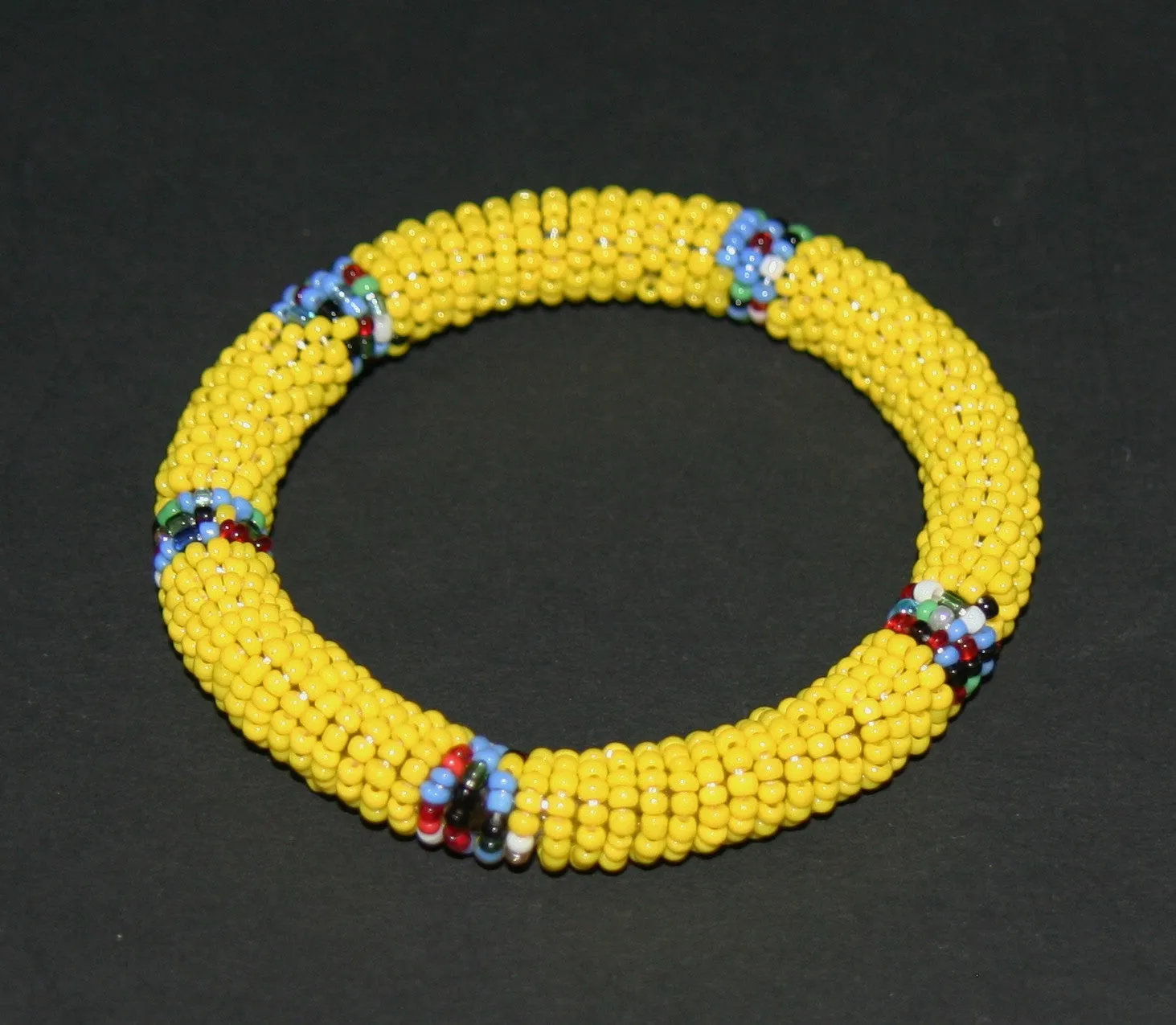 African Maasai Tribal Bead Bangle Multiple Colors Kenya