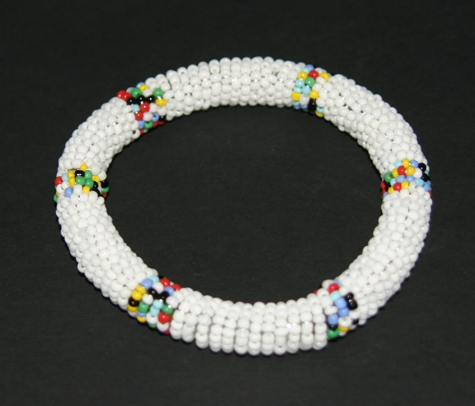 African Maasai Tribal Bead Bangle Multiple Colors Kenya