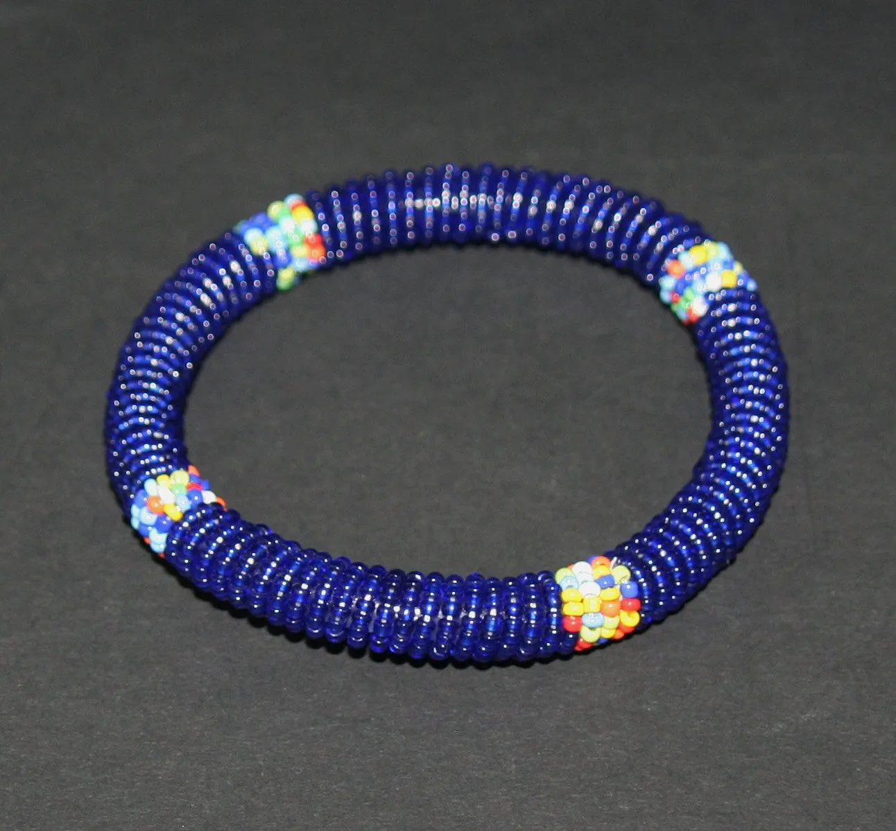 African Maasai Tribal Bead Bangle Multiple Colors Kenya