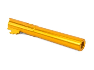 Airsoft Masterpiece .45 Threaded Aluminum Outer Barrel for Hi-CAPA 5.1 (Chrome Ver., Gold)