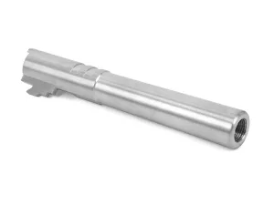 Airsoft Masterpiece .45 Threaded Aluminum Outer Barrel for Hi-CAPA 5.1 (Chrome Ver., Silver)