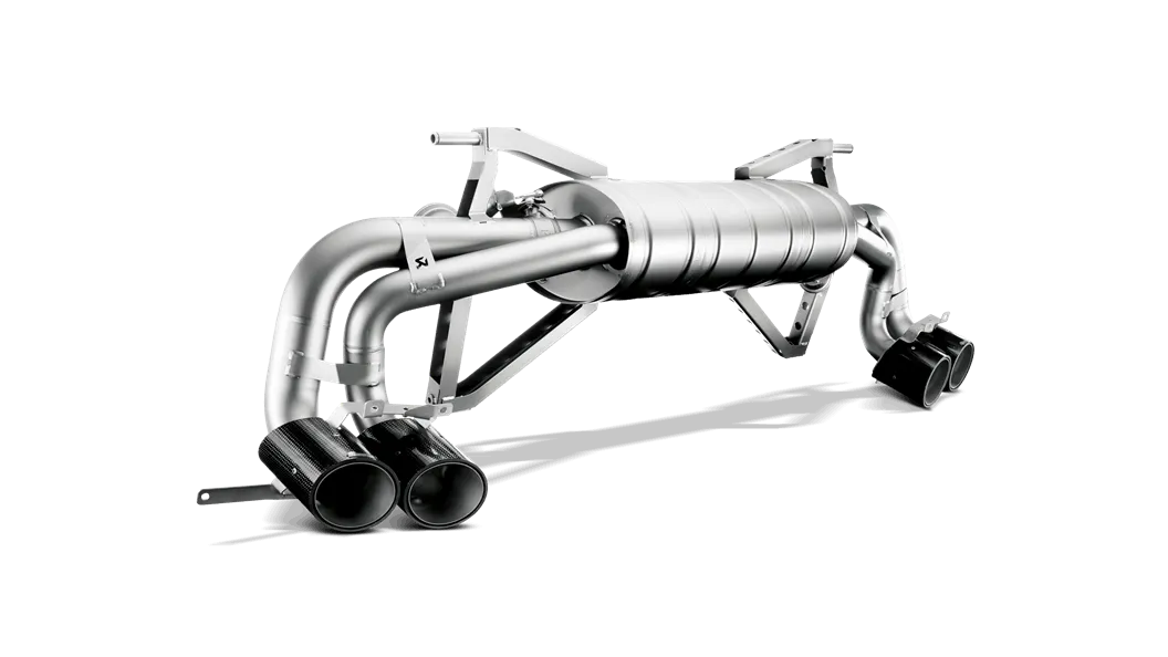 Akrapovic Gallardo LP 550-2 Coupe / Spyder Slip-On Exhaust System w/ Carbon Tail Pipe Set (Titanium)