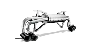 Akrapovic Gallardo LP 550-2 Coupe / Spyder Slip-On Exhaust System w/ Carbon Tail Pipe Set (Titanium)