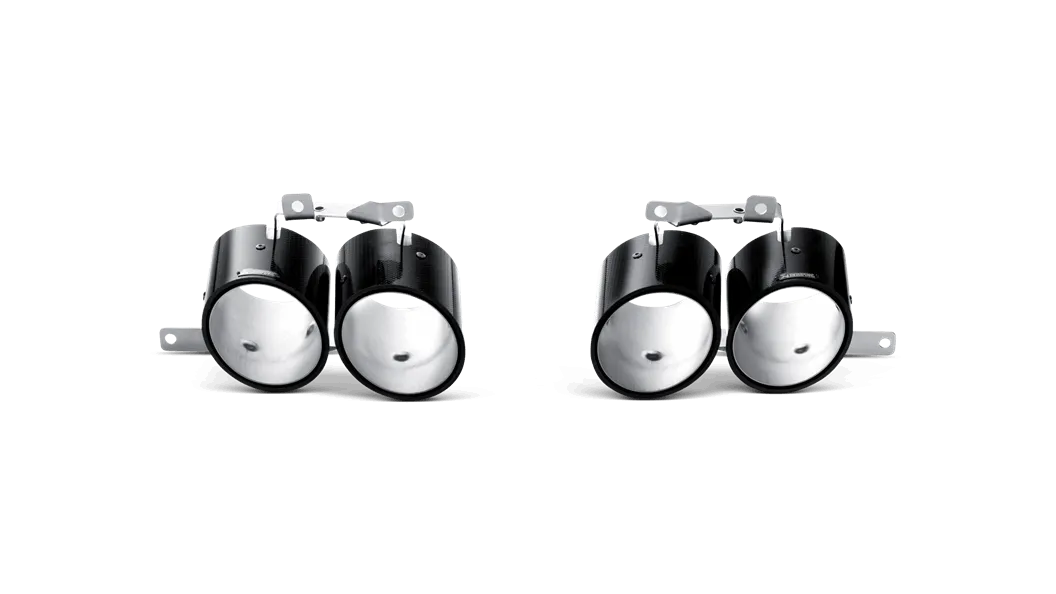 Akrapovic Gallardo LP 550-2 Coupe / Spyder Slip-On Exhaust System w/ Carbon Tail Pipe Set (Titanium)