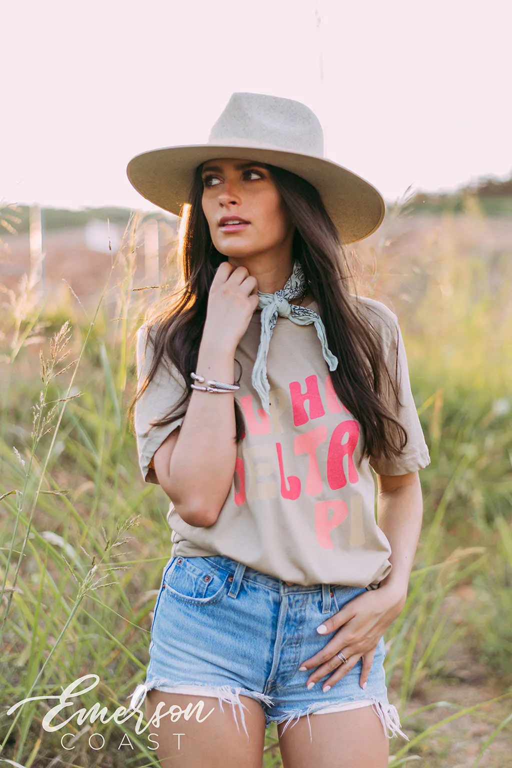Alpha Delta Pi Tan PR Tee
