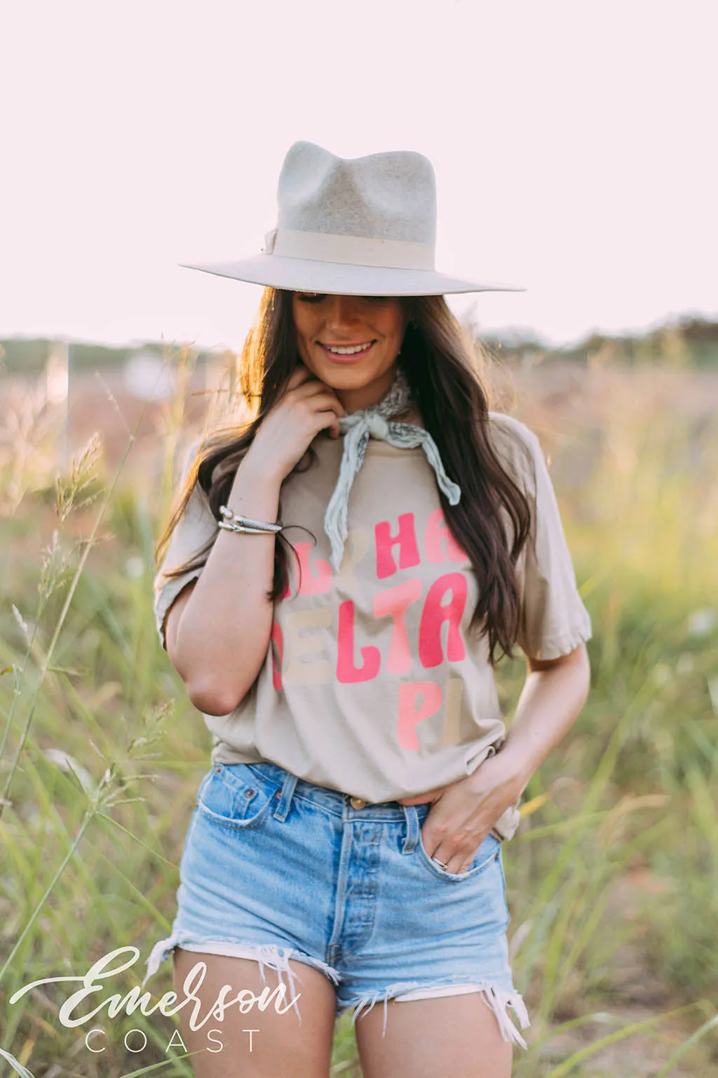Alpha Delta Pi Tan PR Tee