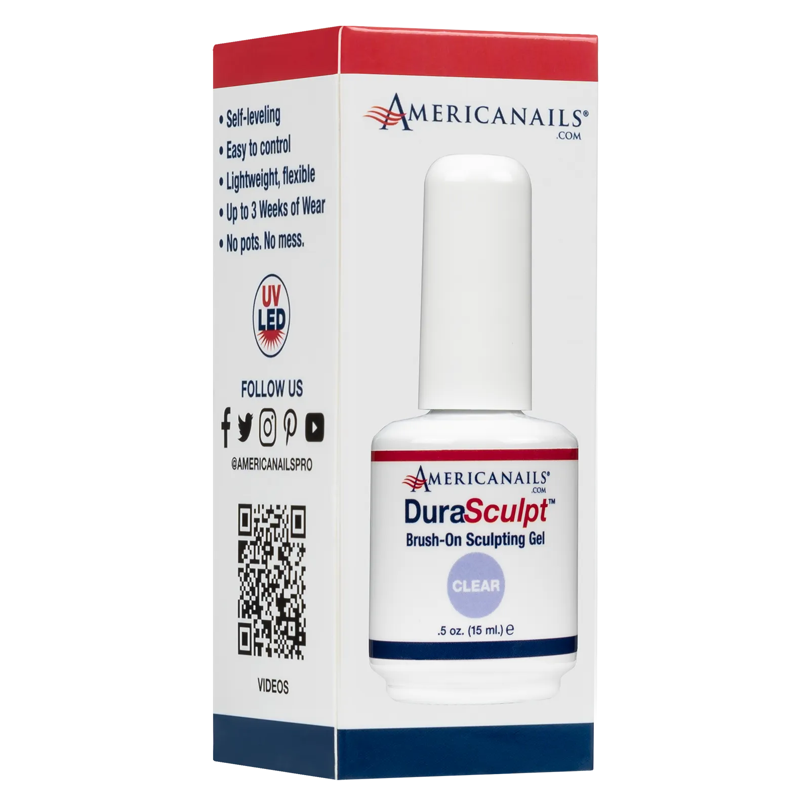 Americanails DuraSculpt Brush-On Sculpting Gel | Clear, .5oz