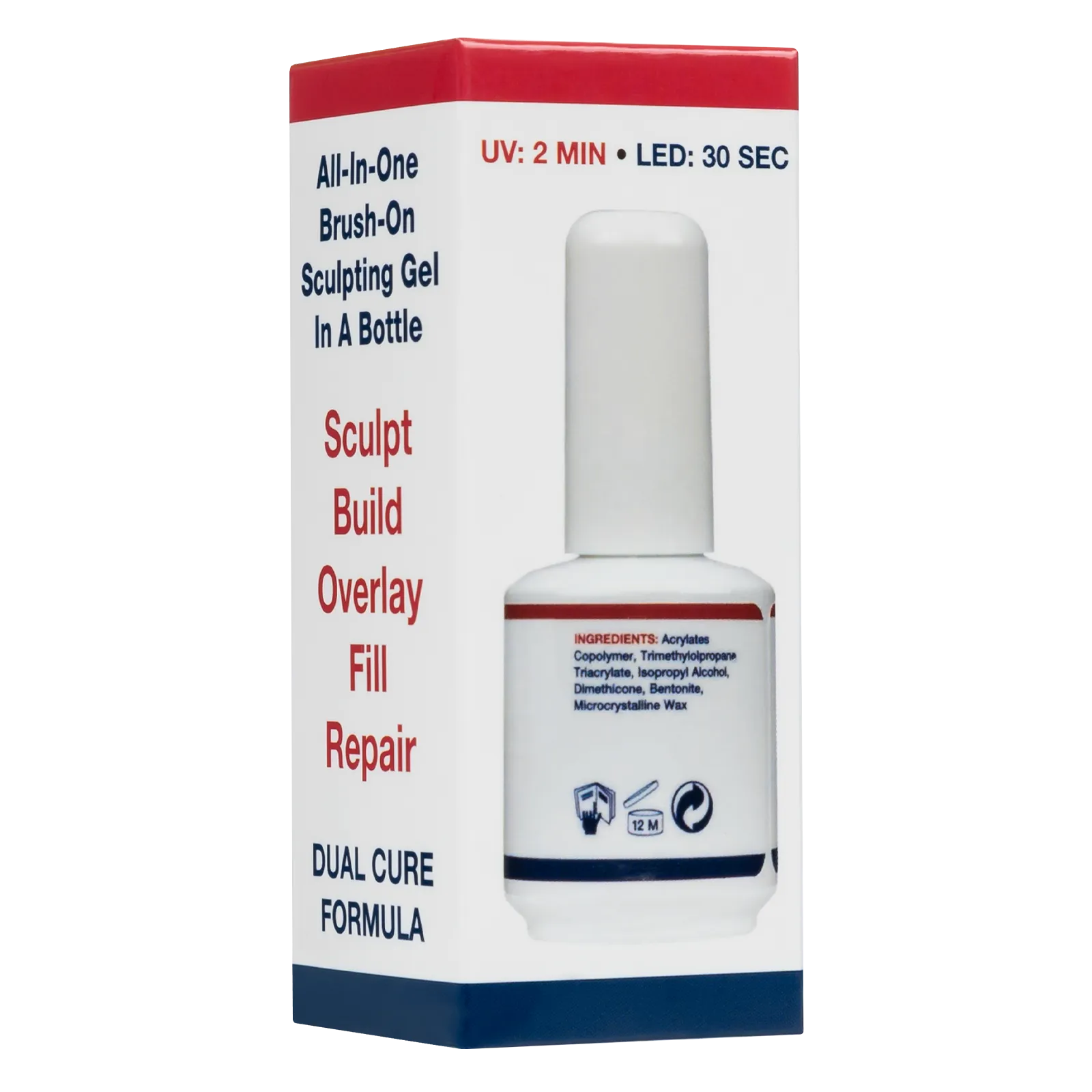 Americanails DuraSculpt Brush-On Sculpting Gel | Clear, .5oz