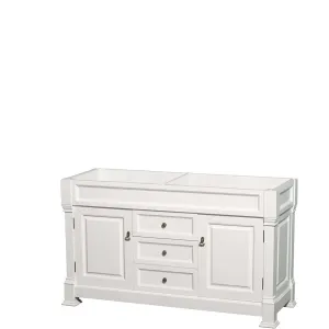 Andover 60 Inch Double Bathroom Vanity in White