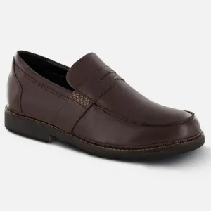 Apexfoot Men's Strap Loafer Lexington - Brown - X-Wide (4E)