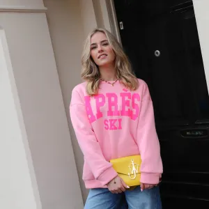 Apres ski sweater roze fuchsia
