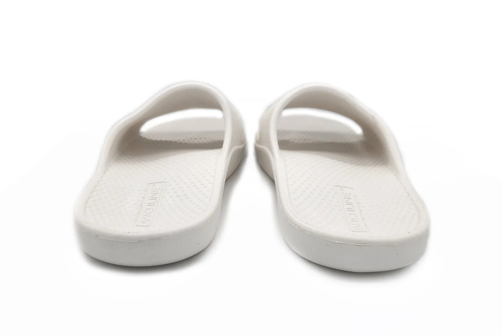 Archline Rebound Orthotic Slides Flip Flop Thongs Slip On Arch Support - White