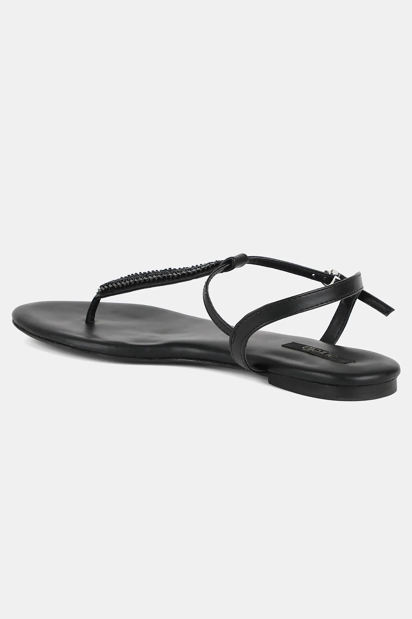 Aurelia Embroidery Almond Toe Flat-Zjerry