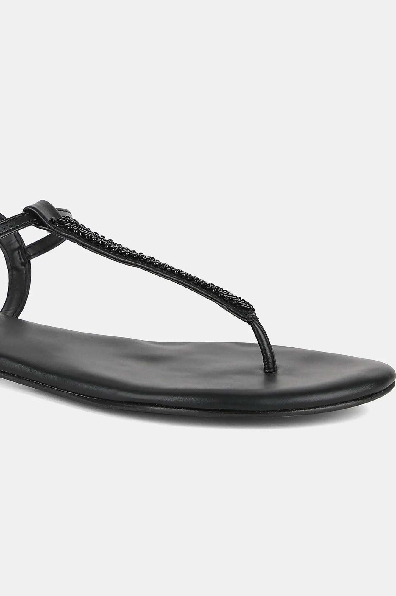 Aurelia Embroidery Almond Toe Flat-Zjerry