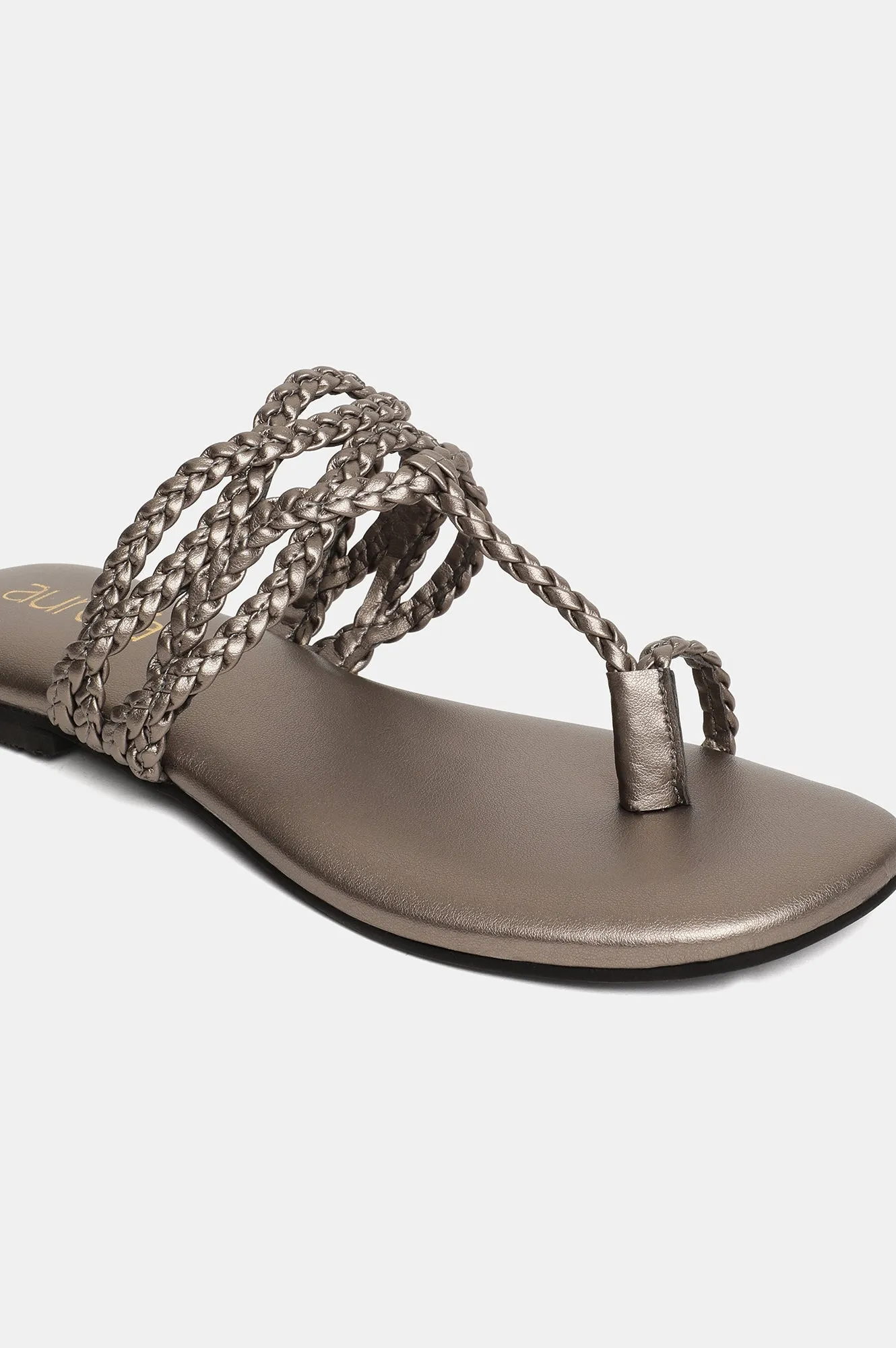 Aurelia Woven Design Open Flat-Zdorothy