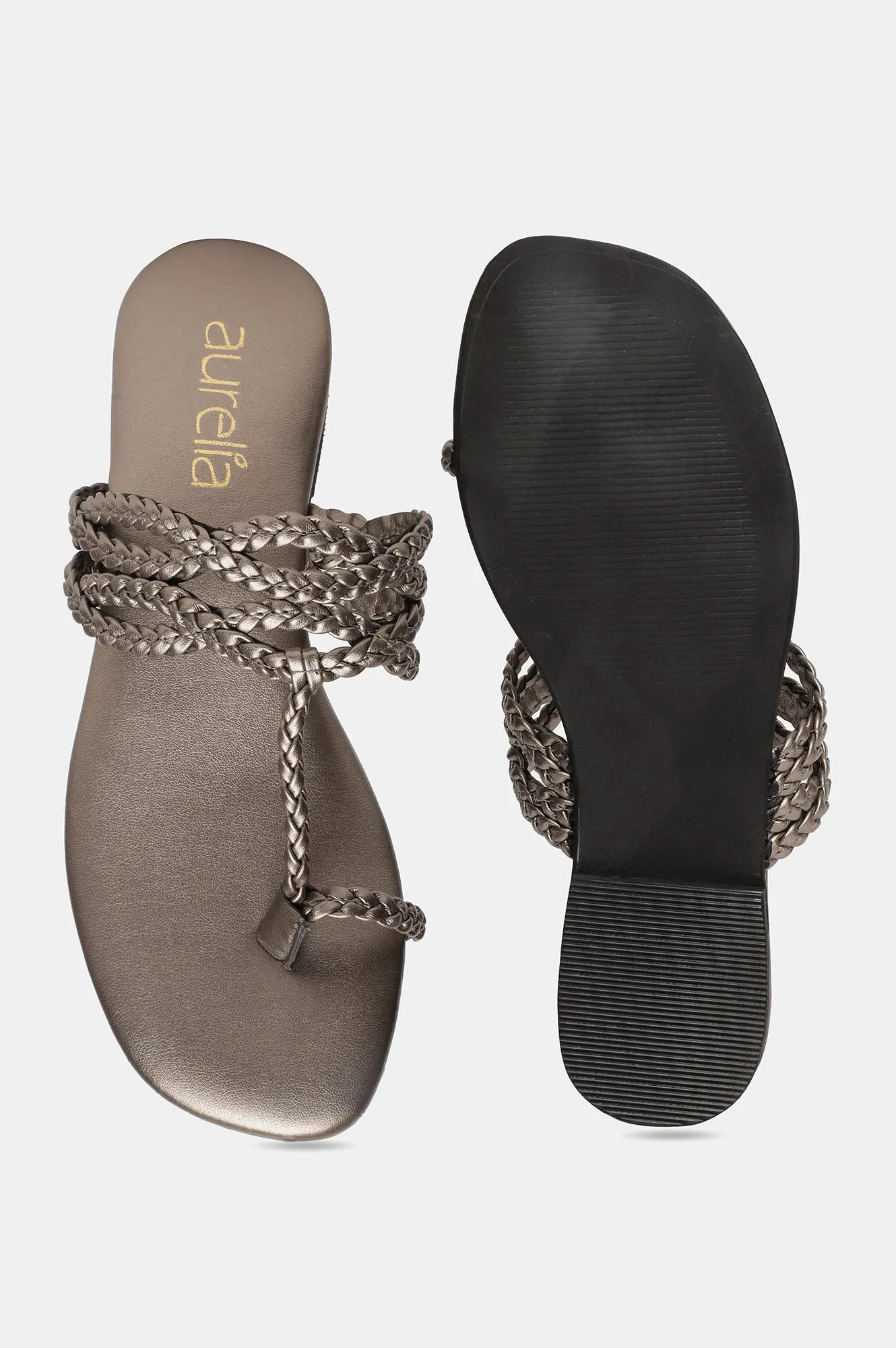 Aurelia Woven Design Open Flat-Zdorothy