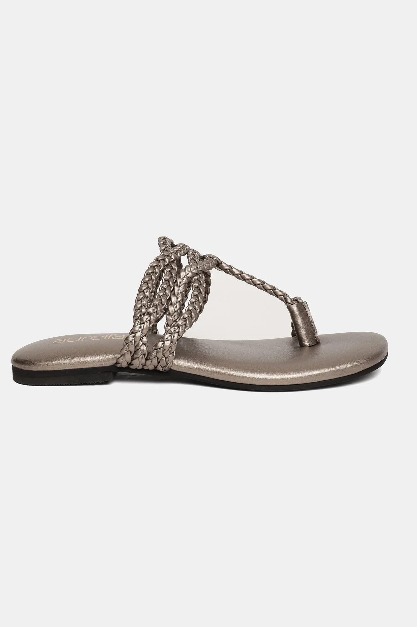 Aurelia Woven Design Open Flat-Zdorothy