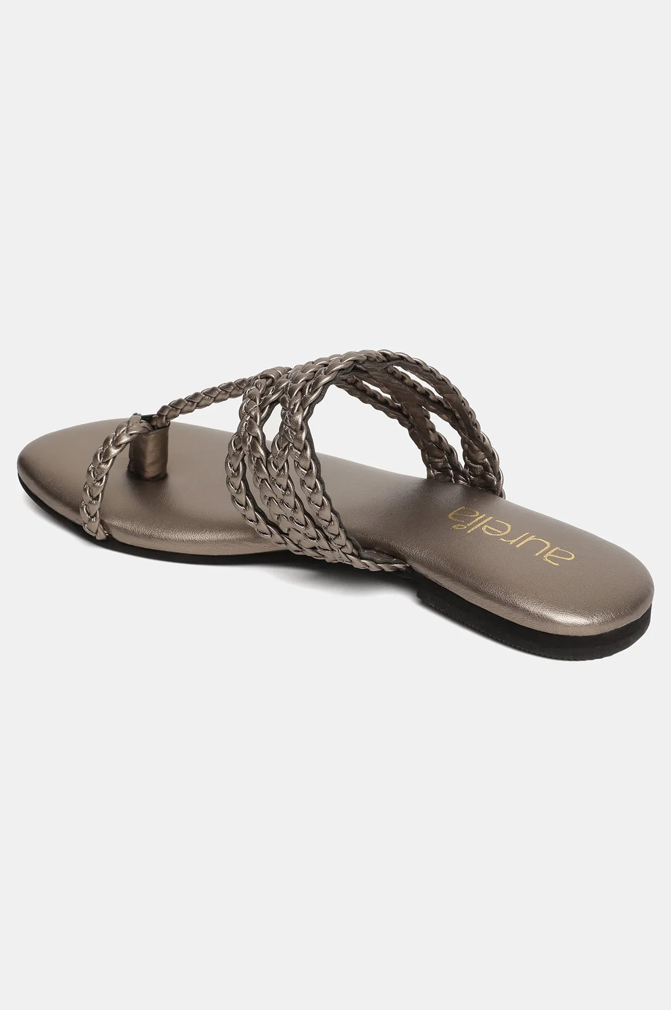 Aurelia Woven Design Open Flat-Zdorothy