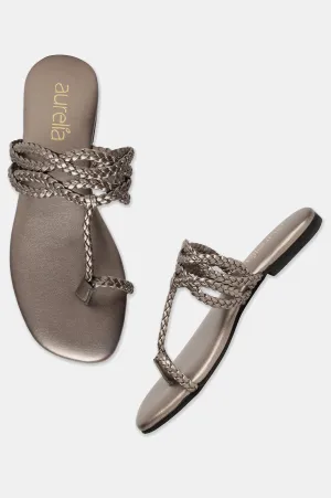 Aurelia Woven Design Open Flat-Zdorothy