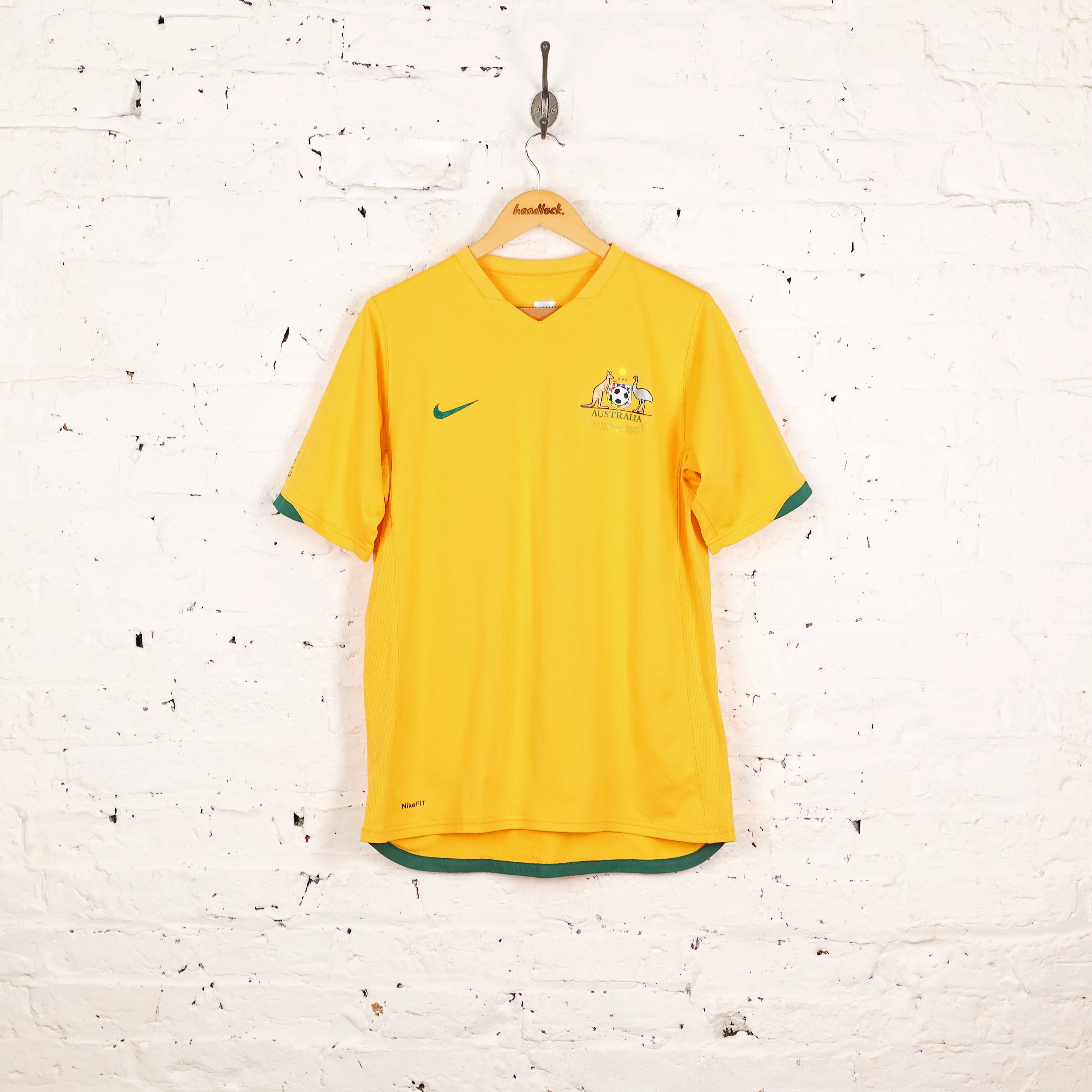 Australia 2006 Nike Football Shirt - Yellow - M