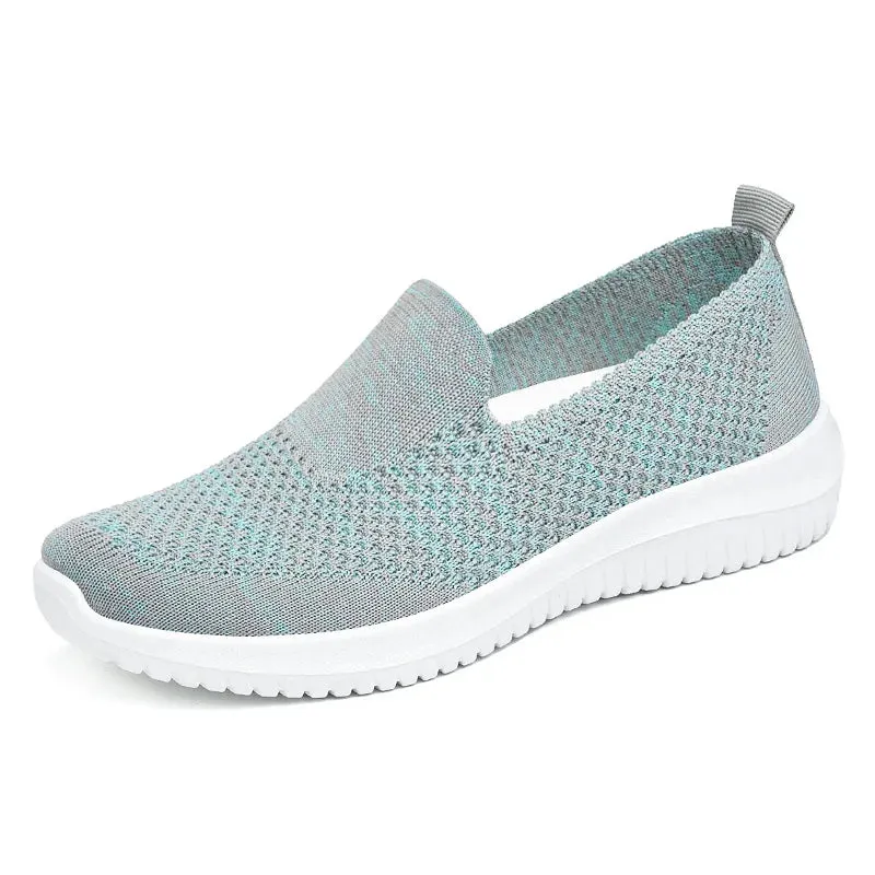 Autumn New Women Sneakers Ladies Breathable Walking Woven Shoes Anti-slip Lightweight Female Flats Casual Shoe Zapatillas Mujer