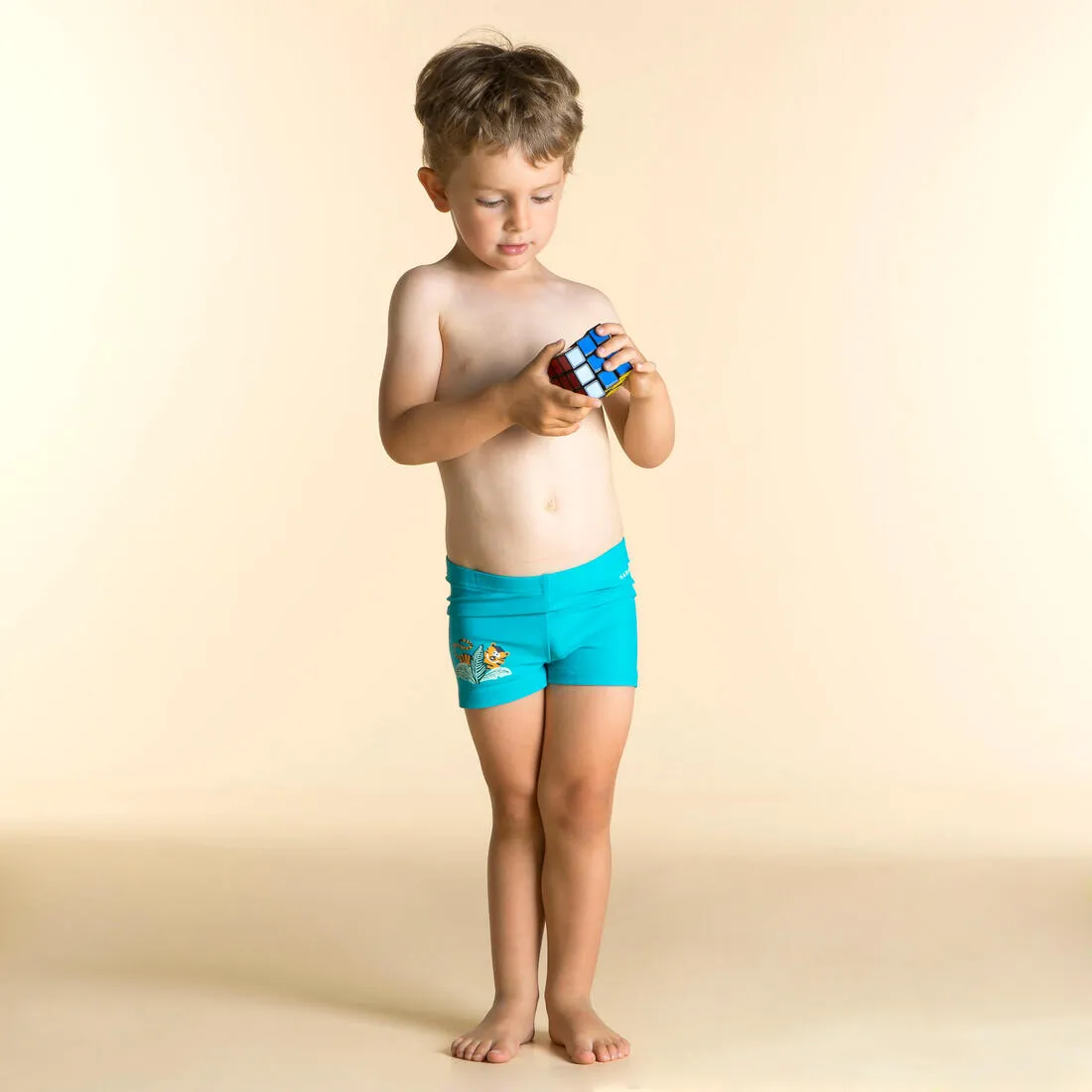 Baby / Kids’ Swim Shorts - Blue Crab Print