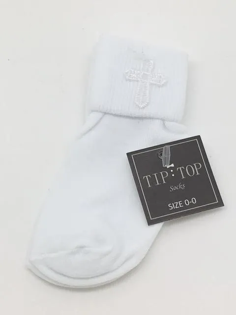 Baptismal Socks Uni-Sex (Size 0-0)