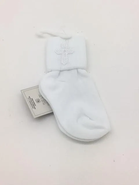Baptismal Socks Uni-Sex (Size 0-0)