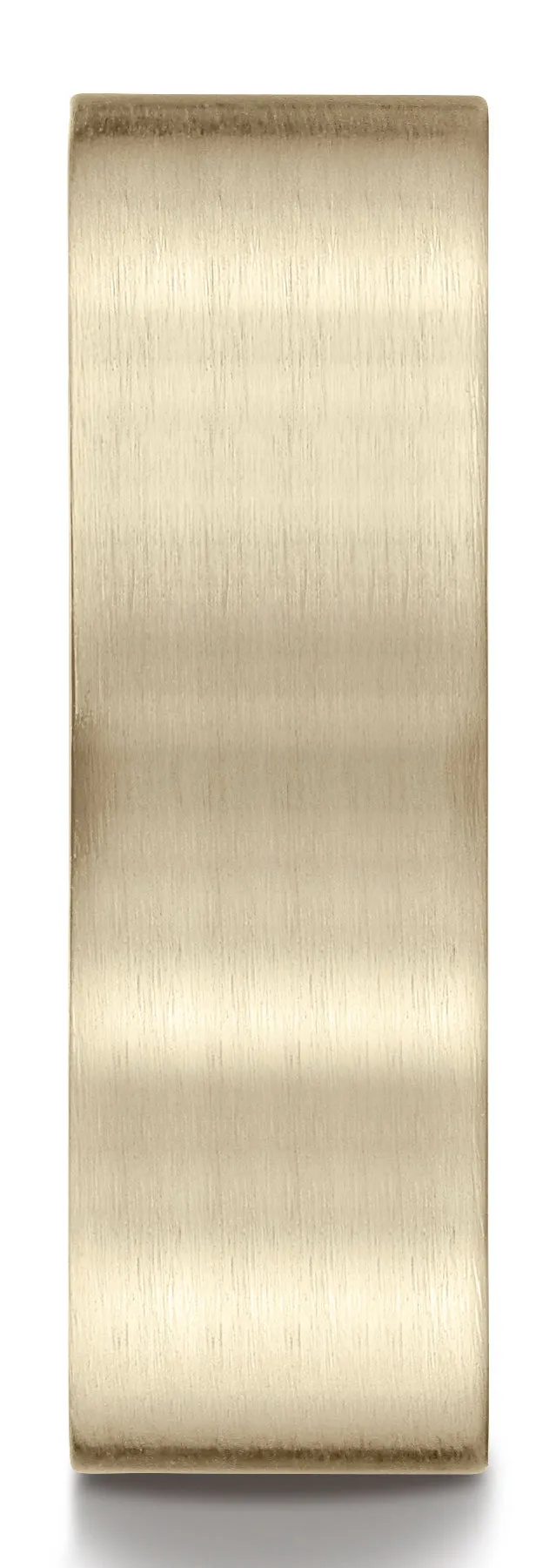 Benchmark 10k Yellow Gold 7mm Comfort-Fit Satin-Finished Carved Design Band, (Sizes 4-15)