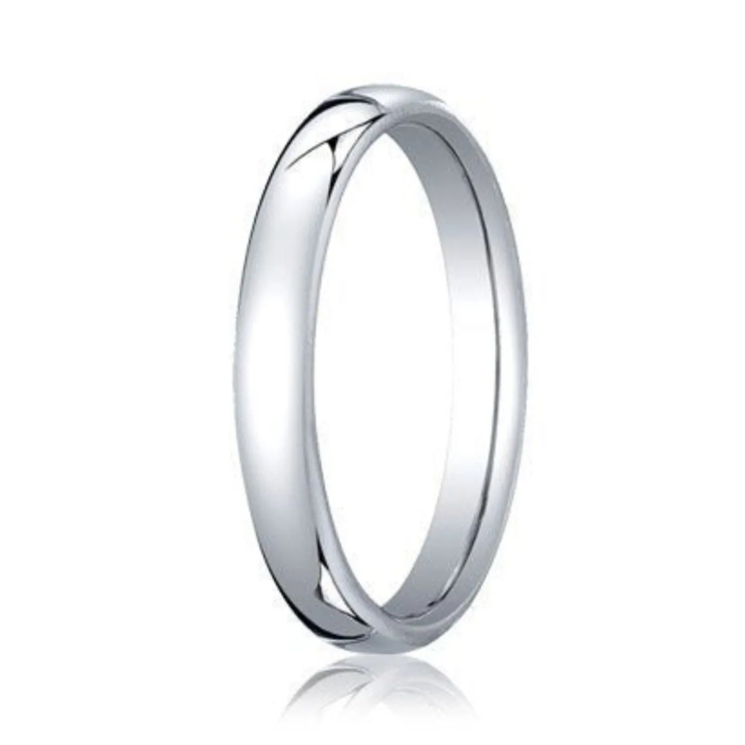 Benchmark 3.5MM Flat Style Traditional European Comfort Fit Wedding Band