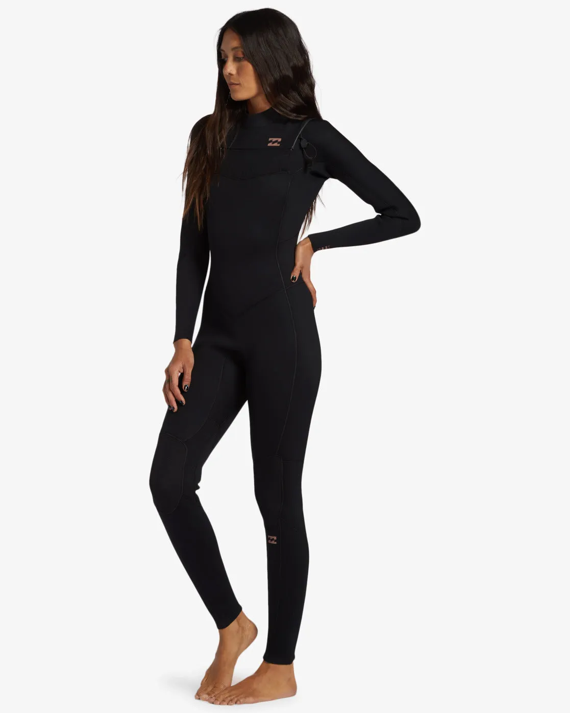 Billabong 302 Foil Chest Zip GBS Full Wetsuit Womens - Black
