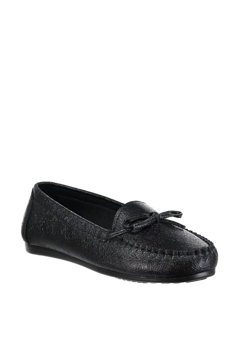 Black Women Loafer Shoes