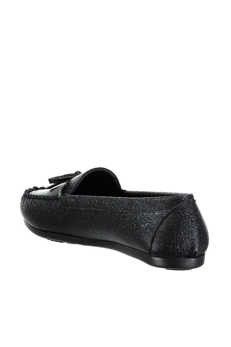 Black Women Loafer Shoes