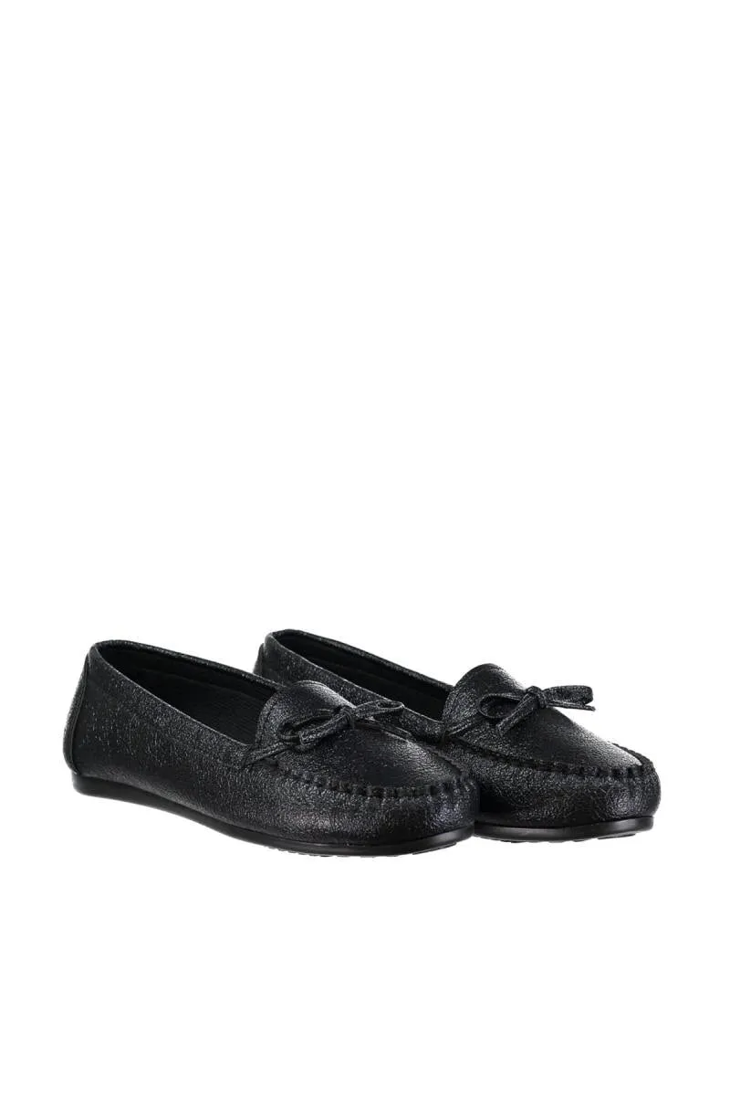 Black Women Loafer Shoes