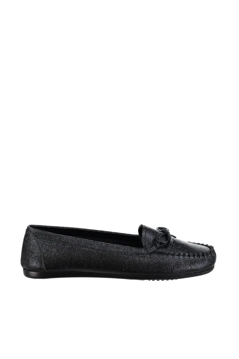 Black Women Loafer Shoes