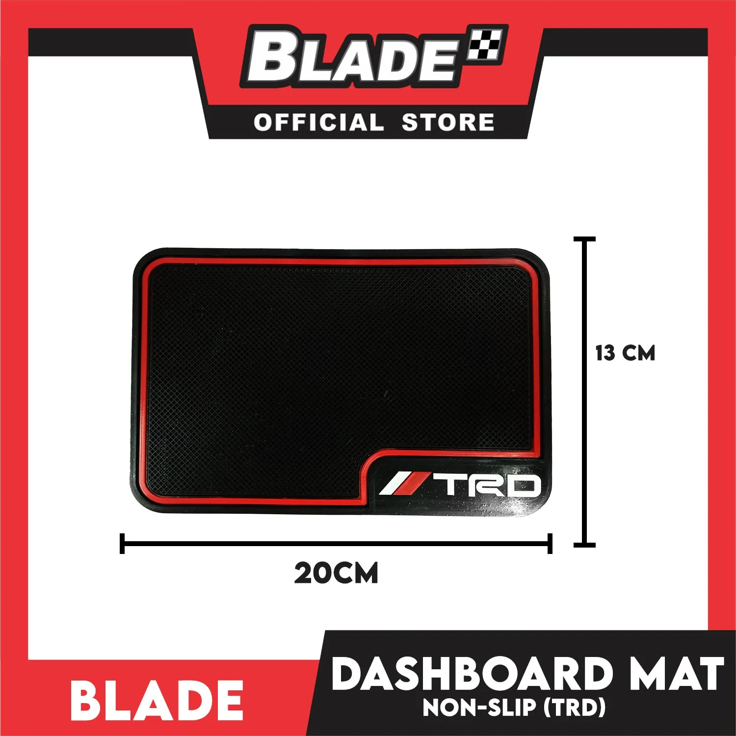 Blade Car Dashboard Mat Non-Slip (TRD Design) 20cm x 13cm